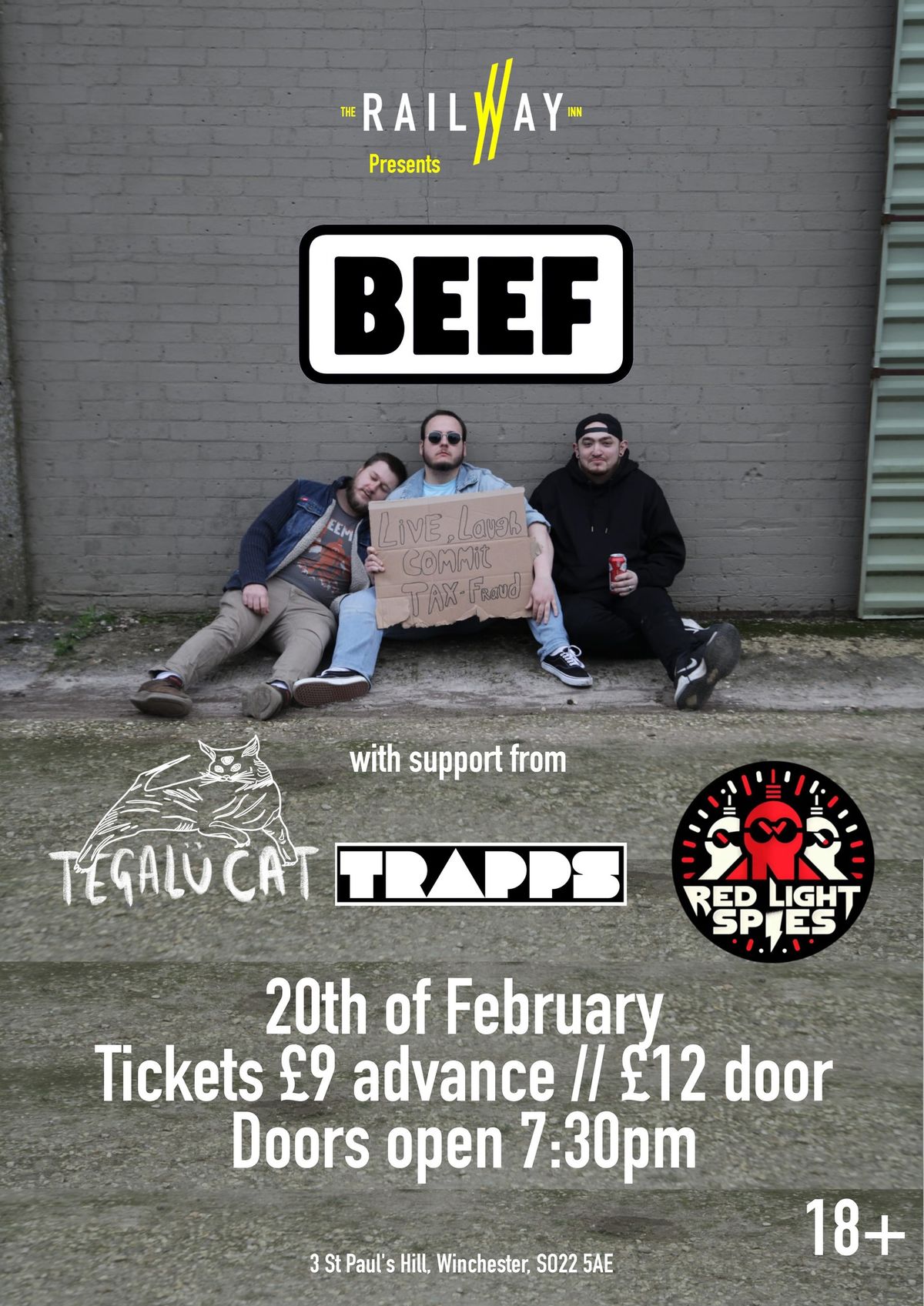 BEEF + Tegalu Cat + Trapps + Strangers