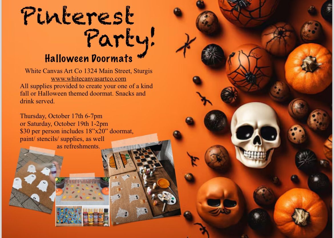 Pinterest Party: Halloween Doormats