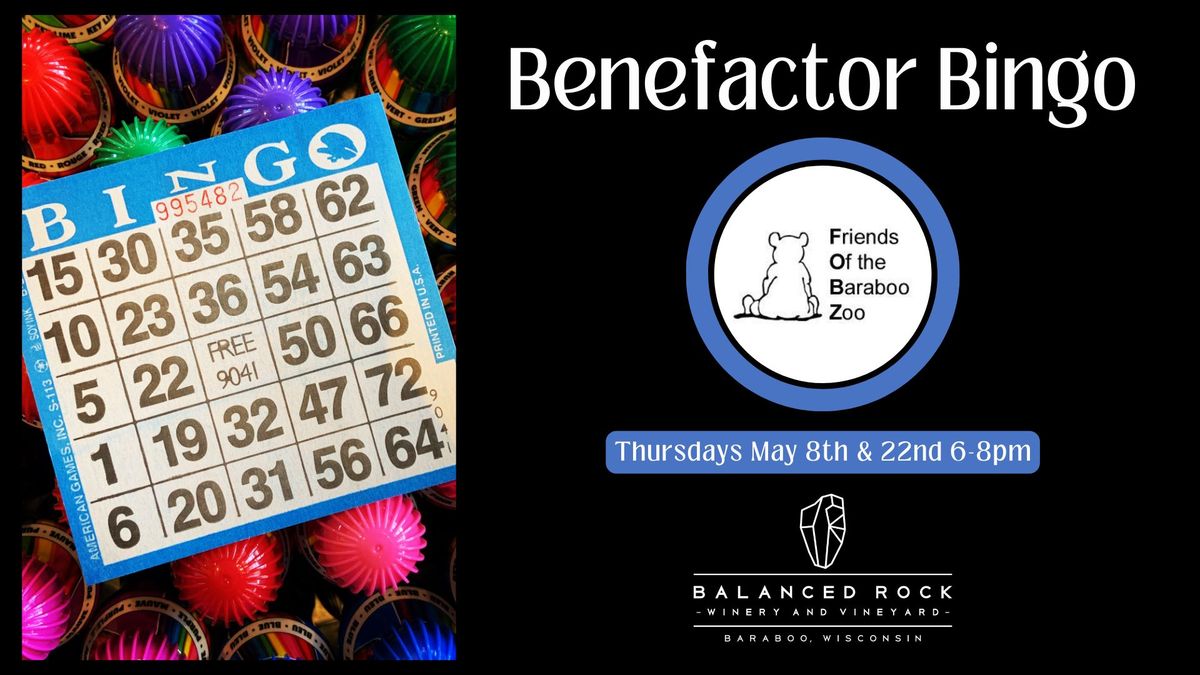 Benefactor Bingo - Friends of the Baraboo Zoo