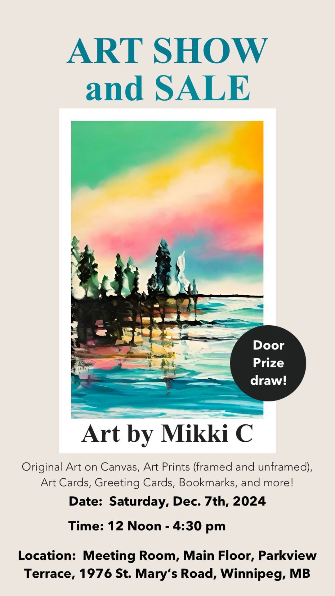 First Ever - ART SHOW & SALE by Mikki C