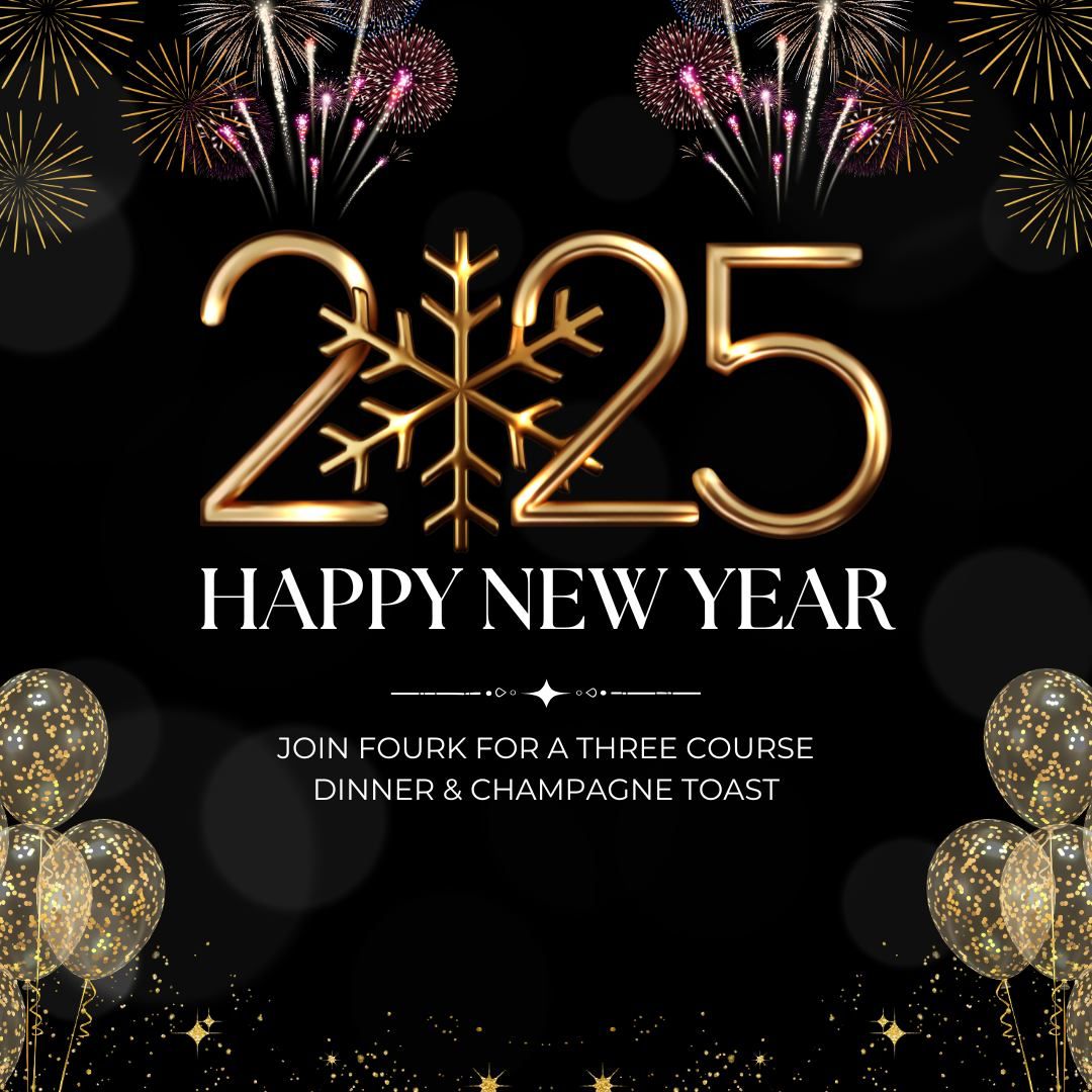 \ud83c\udf89 Join FOURK's Exclusive Three-Course Dinner for NYE 2024! \ud83c\udf89