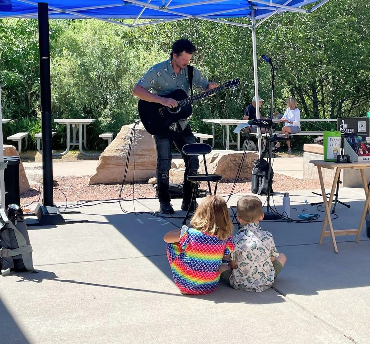 Jim Green at Woodstock IL Farmers Market 