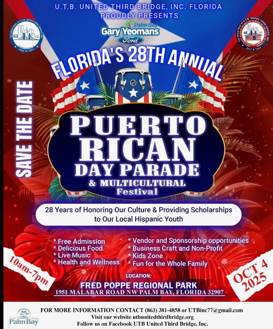 Palm Bay Florida's 28th Annual Puerto Rican Day Parade & Multicultural Festival 