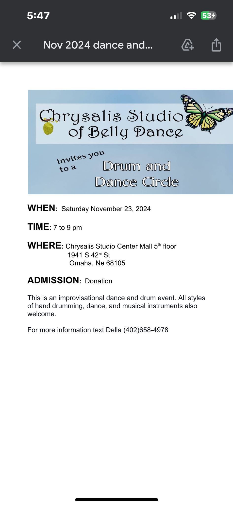 Dance and Drum Circle 