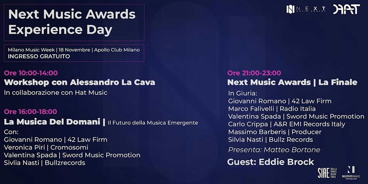 Next Music Awards Experience Day