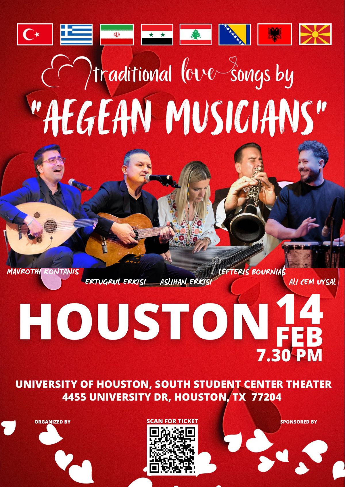 HOUSTON \/ Turkish,Arabic, Persian,Greek.. Love  Songs by AEGEAN MUSICIANS