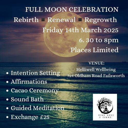 Full Moon Sound Bath with Meditation and Cacao 