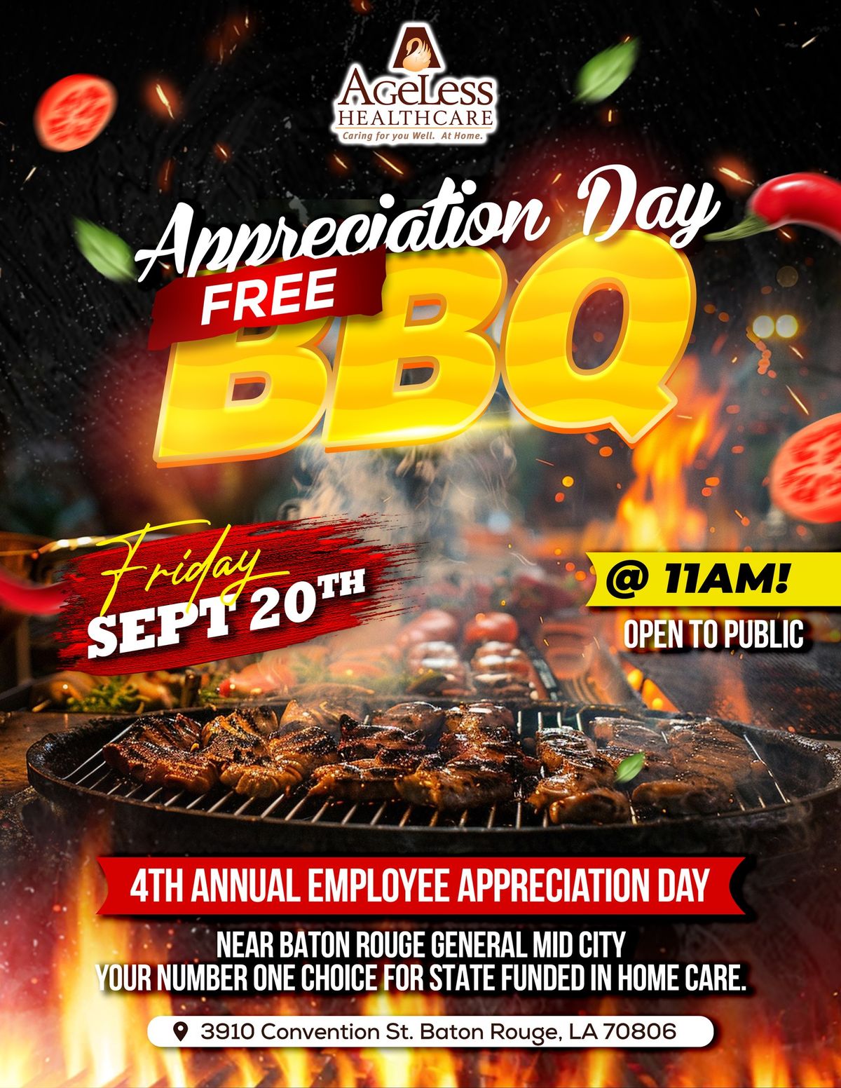 Ageless Apprecation Day--FREE BBQ OPEN TO PUBLIC