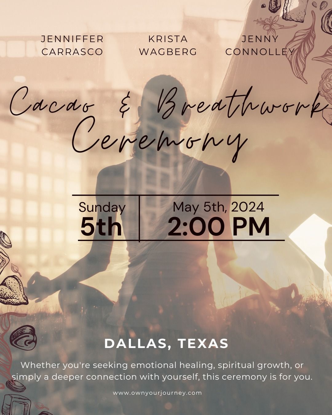 Cacao and Breathwork Ceremony on May \ud83e\uddd8\ud83c\udffc\u200d\u2640\ufe0f\u2728
