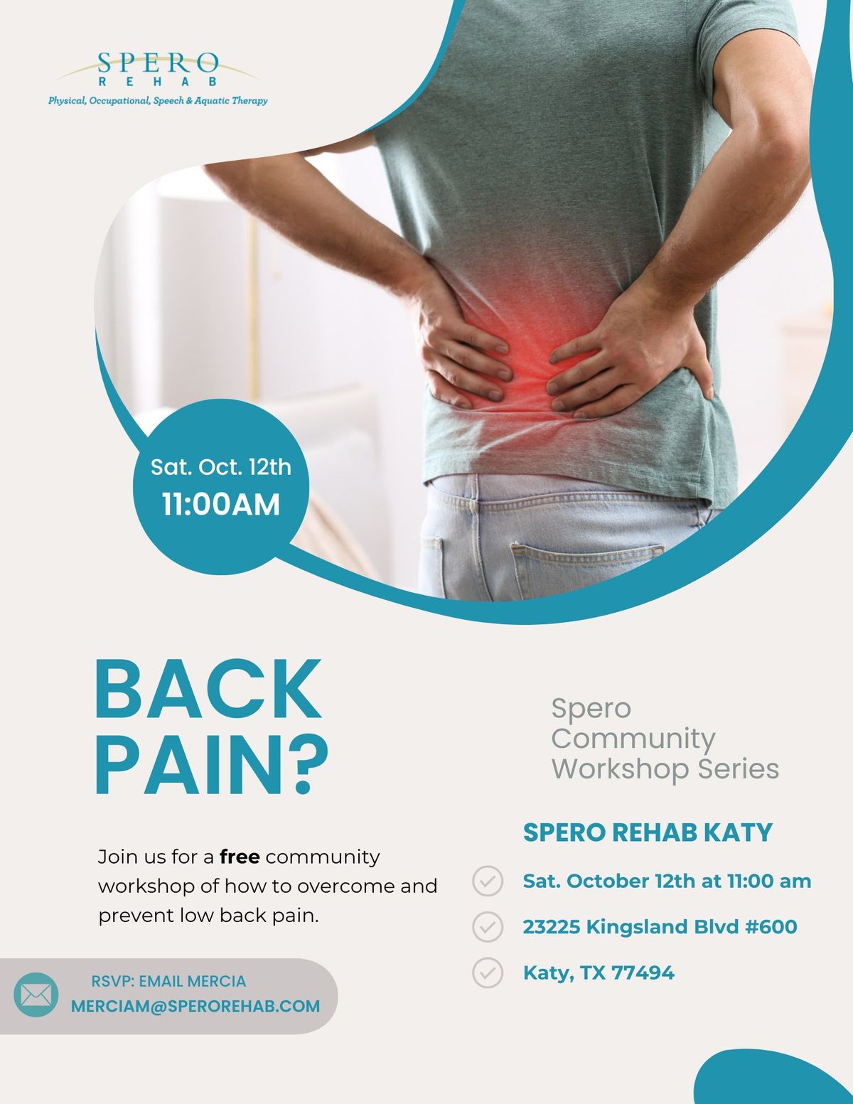 Spero Workshop Series: Overcoming & Preventing Back Pain