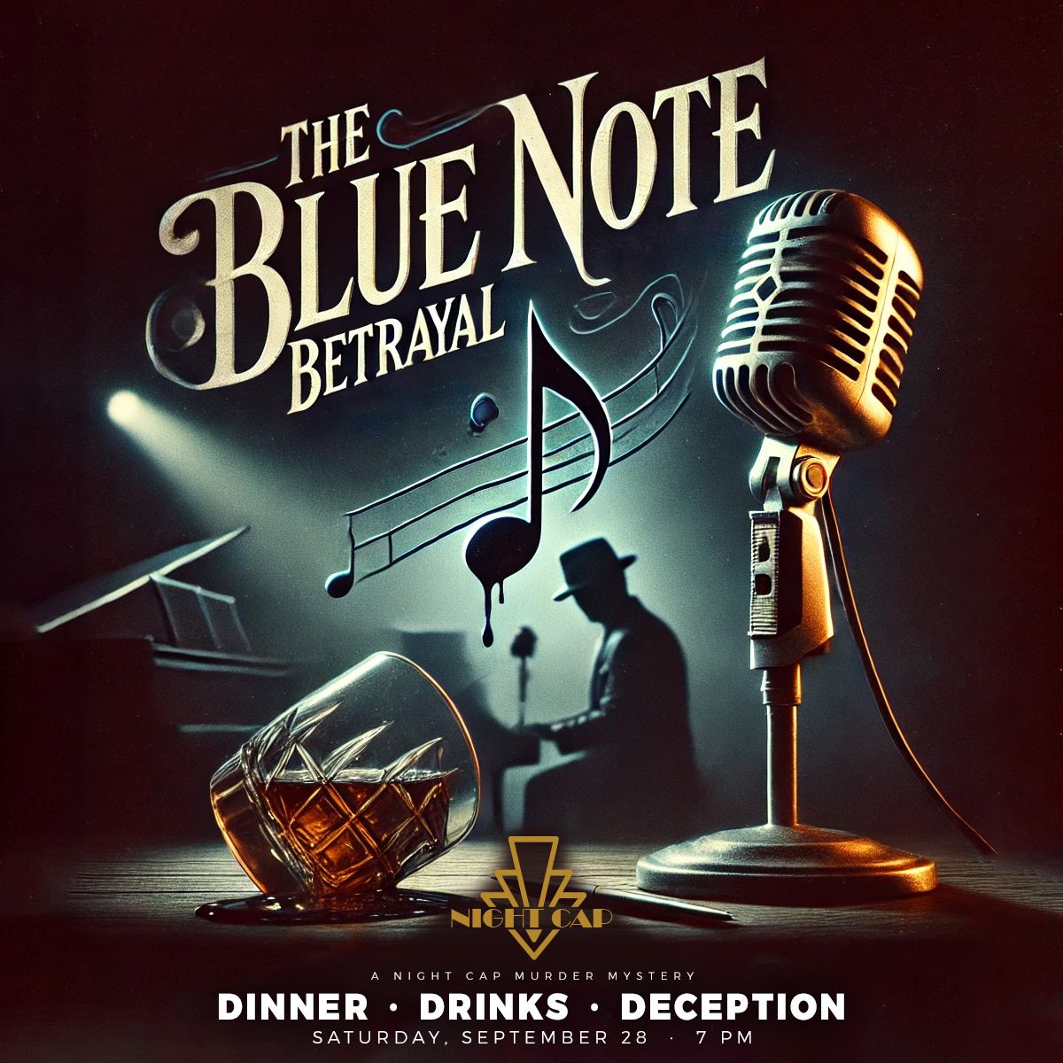 The Blue Note Betrayal: Dinner. Drinks. Deception. A Night Cap Murder Mystery