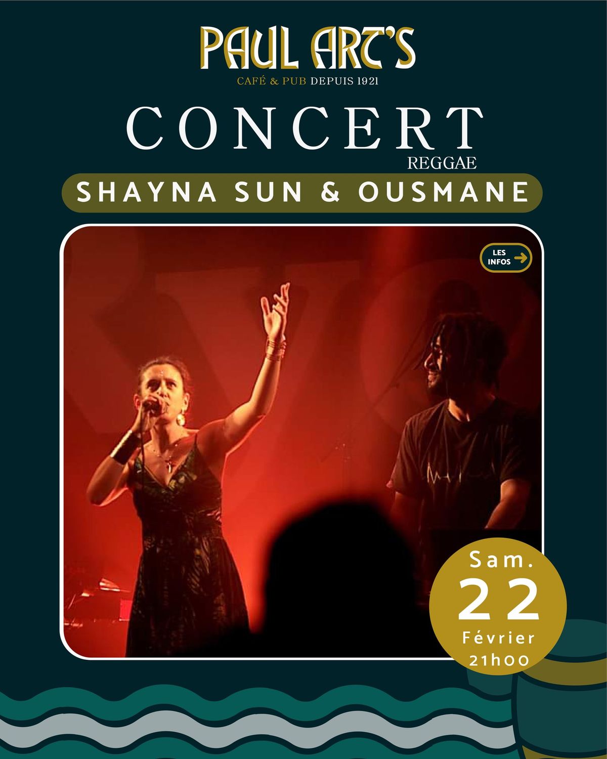 CONCERT Reggae, Dub et Afro - SHAYNA & OUSMANE