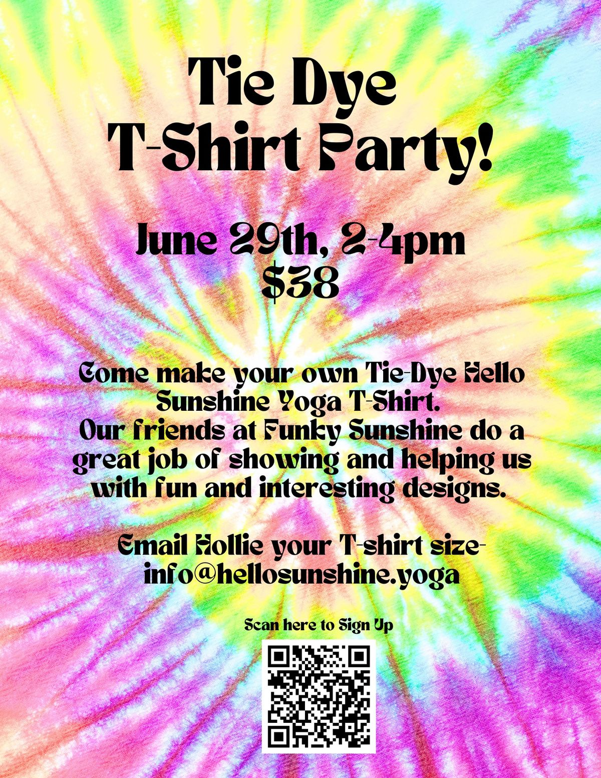 Tie Dye T-Shirt Party!