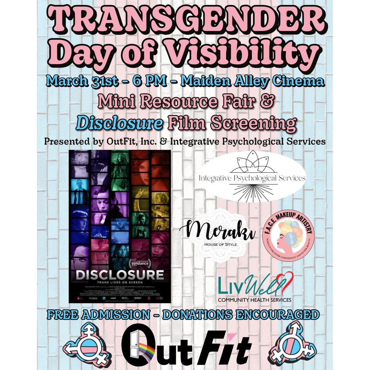 Transgender Day of Visibility - Mini Resource Fair & Disclosure