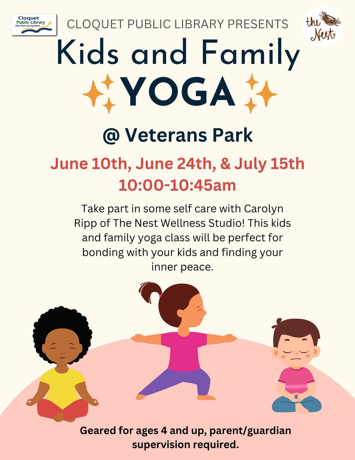 Kids & Family Yoga @ Veterans Park