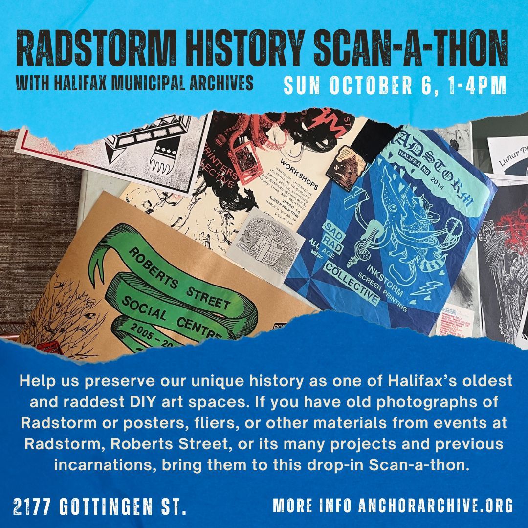 Radstorm History Scan-a-thon with Halifax Municipal Archives