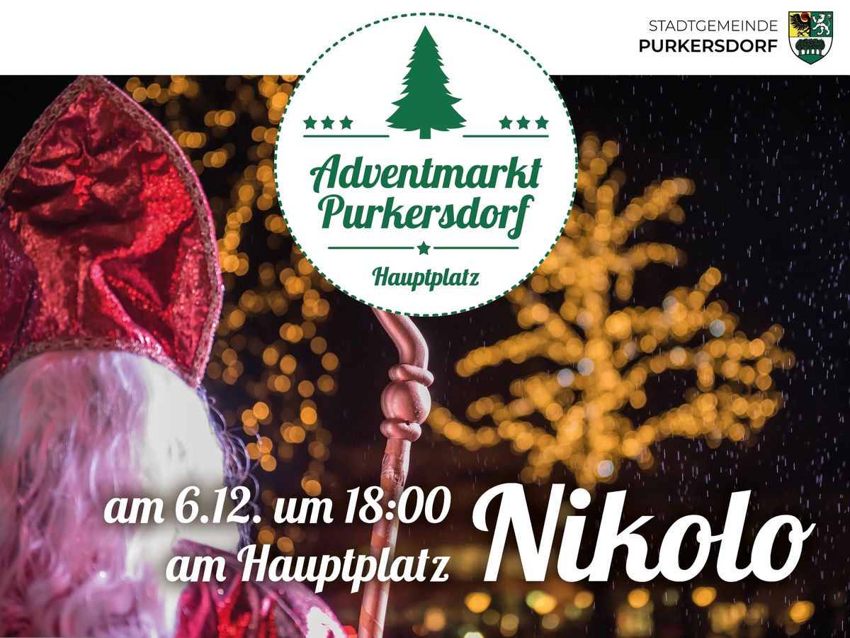 Nikolaus beim Adventmarkt Purkersdorf