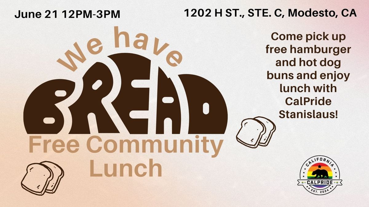 COMMUNITY LUNCH & BUN DRIVE