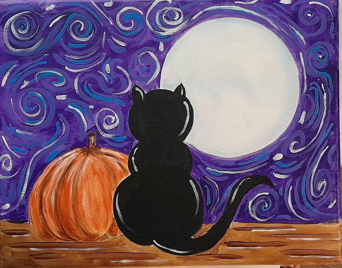 Harvest Moon Cat Paint Party