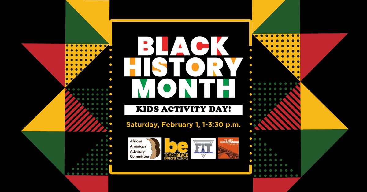 Black History Month Kids Activity Day 