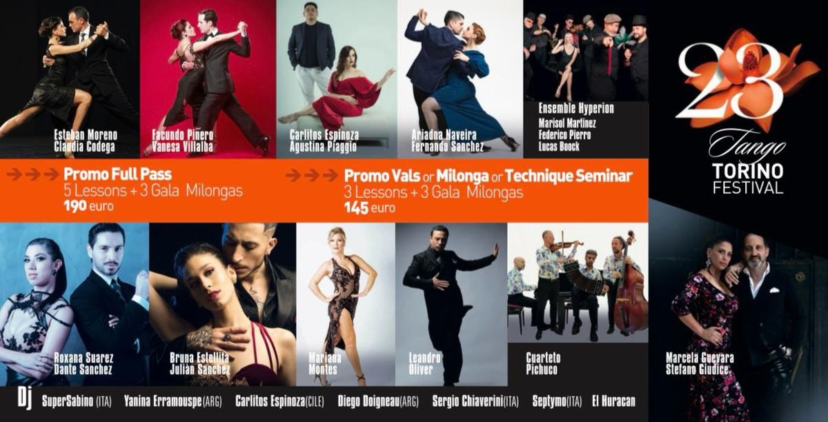 23* Tango Torino Festival dal 17 al 21 Abril 2025