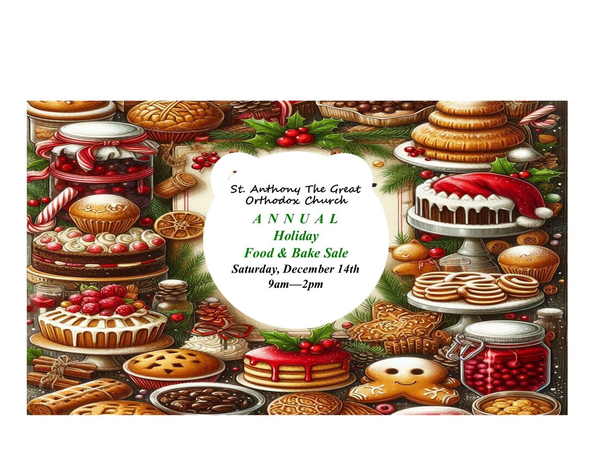 Antiochian Women's Organization Annual Holiday Food & Bake Sale