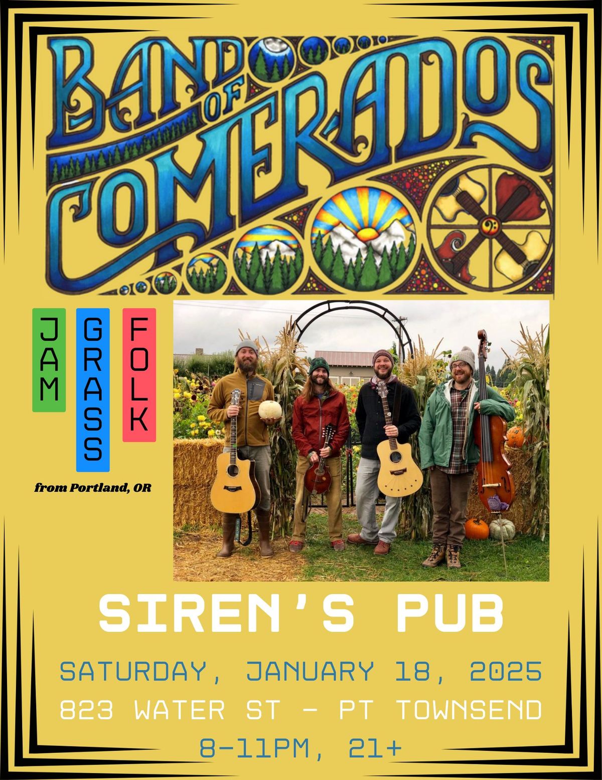 Band of Comerados at Siren\u2019s | Pt. Townsend