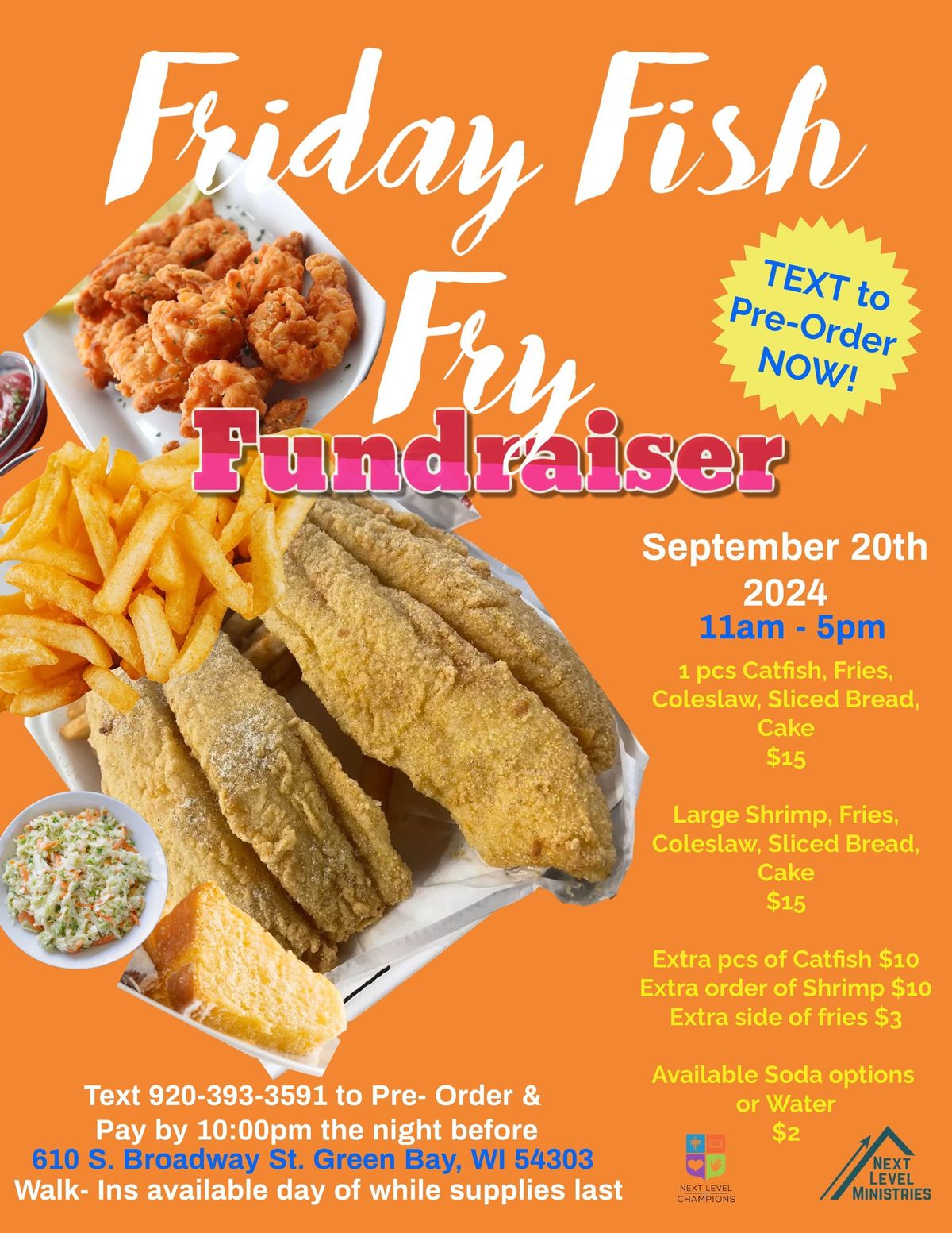 Friday Shrimp & Fish Fry Fundraiser 