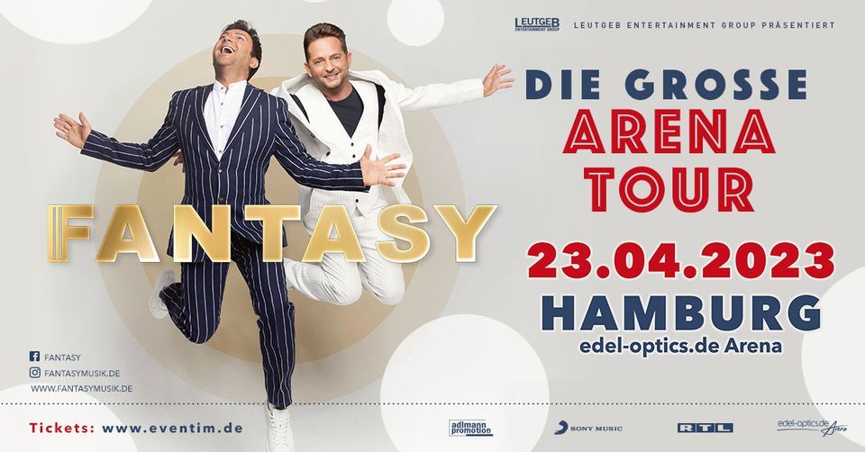 Fantasy \u201eDie gro\u00dfe Arena Tour\u201c Hamburg