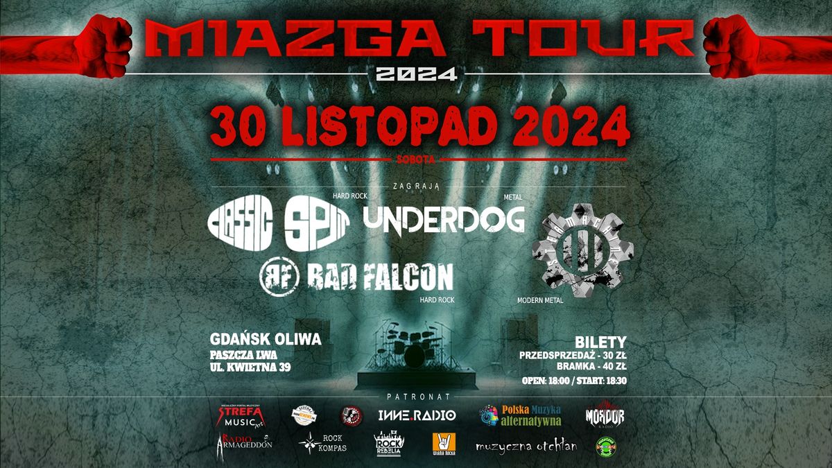 MIAZGA TOUR 2024 \u27a7 STEAMACHINE \u2622\ufe0e UNDERDOG \u2622\ufe0e BAD FALCON \u2622\ufe0e CLASSIC SPLIT \u261b Paszcza Lwa Gda\u0144sk