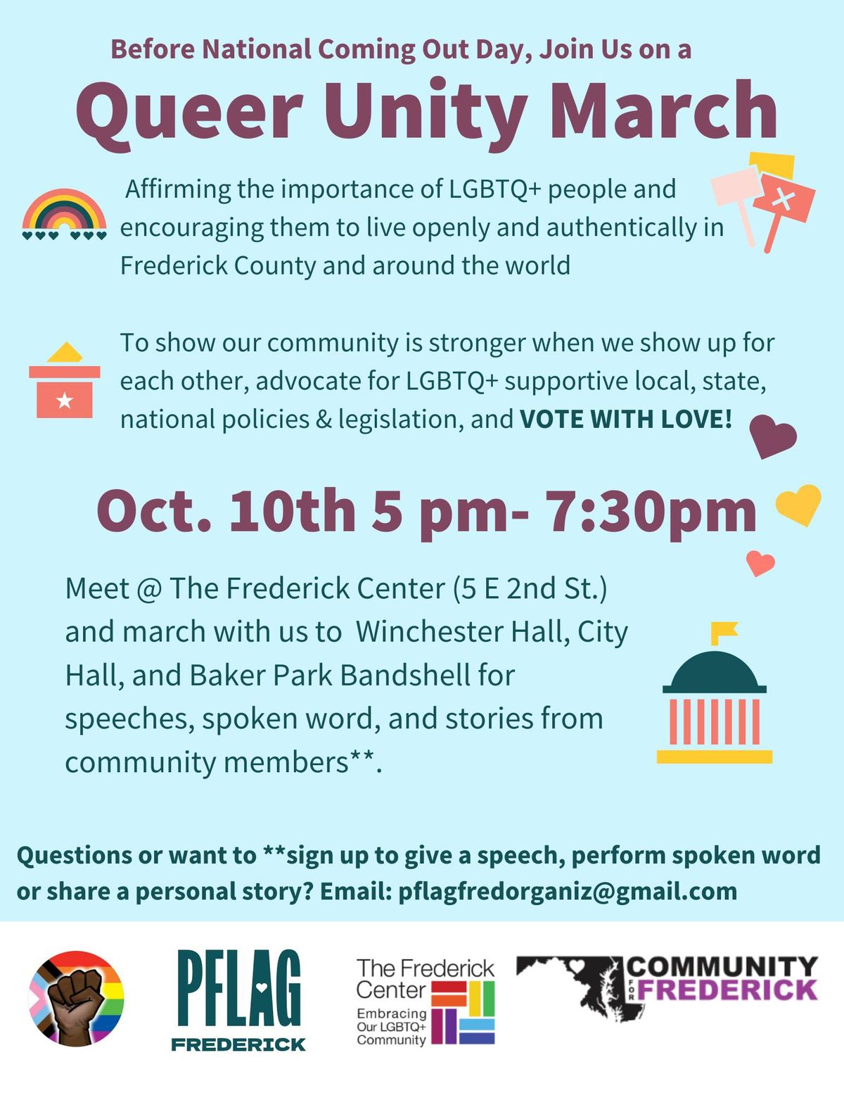 Coming Out Day Queer Unity March!