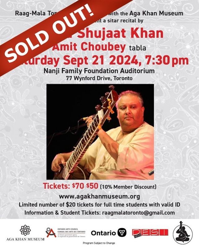 Ustad Shujaat Khan LIVE at Aga Khan Museum