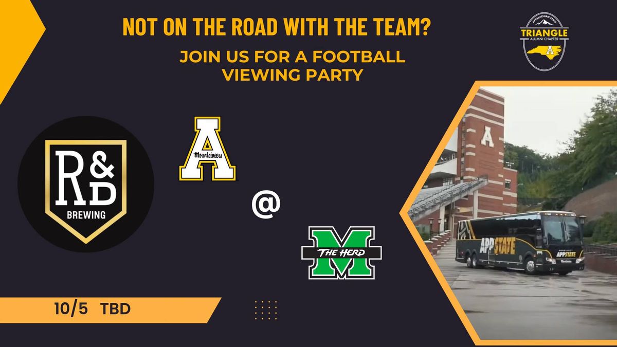 AppState @ Marshall Viewing Party at R&D Brewing