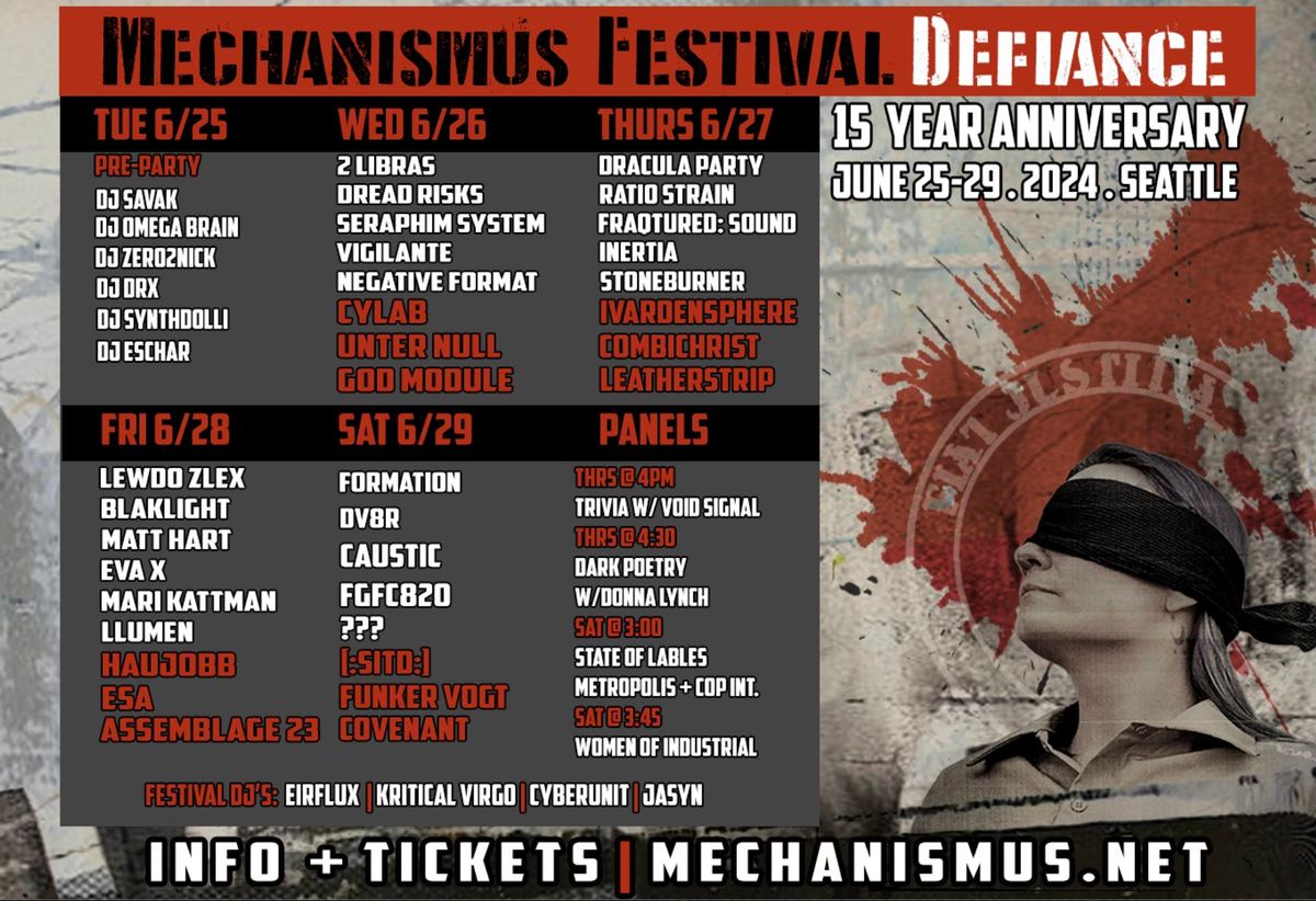 Mechanismus Pre-Party  (Defiance 15 Year Anniversary)