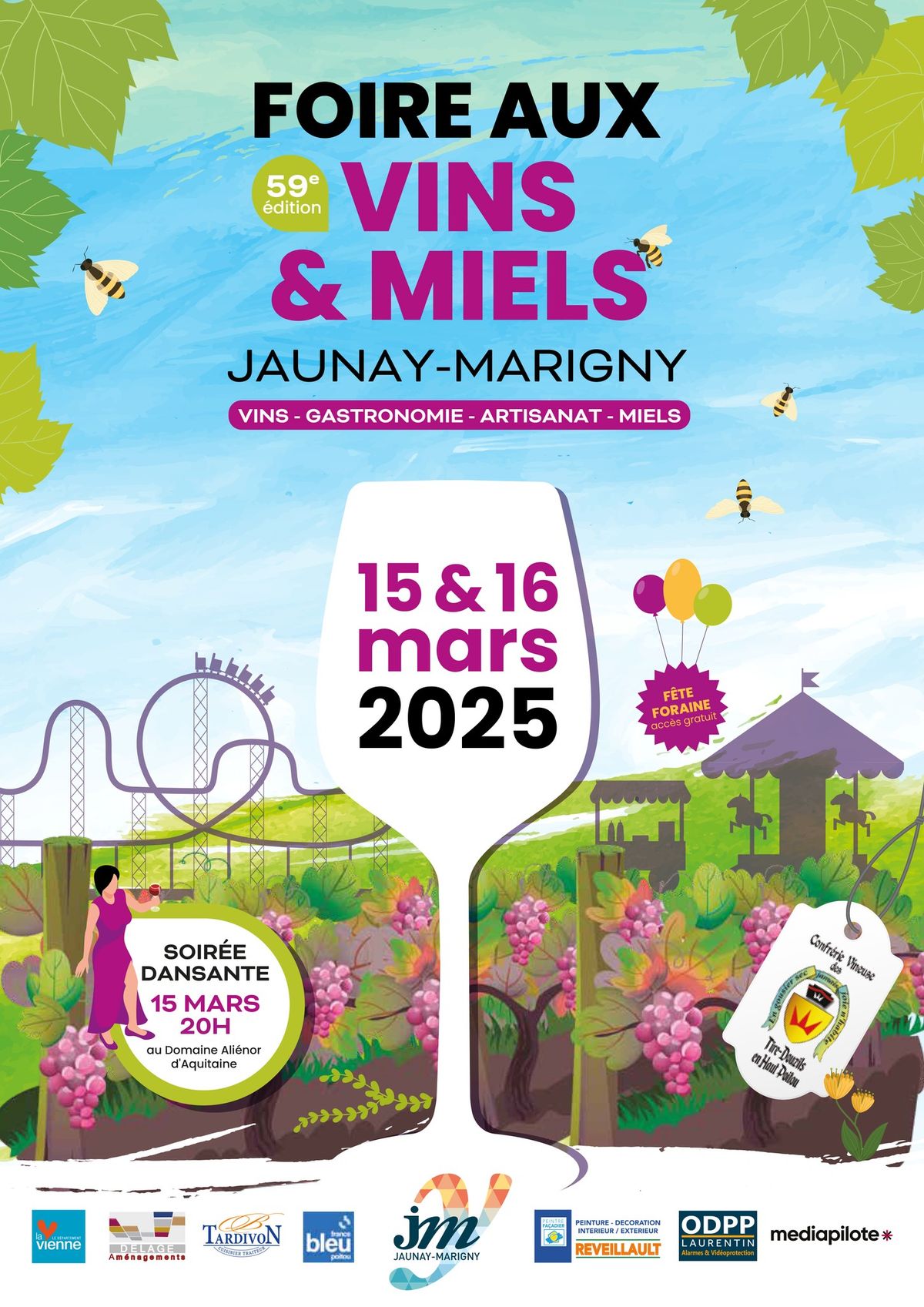 59\u00e8me Foire vins & miels de Jaunay-Marigny