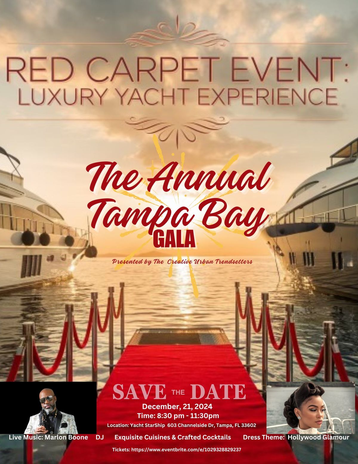 A Red Carpet Event: Luxury Yacht Experience - The Annual Tampa Bay Gala