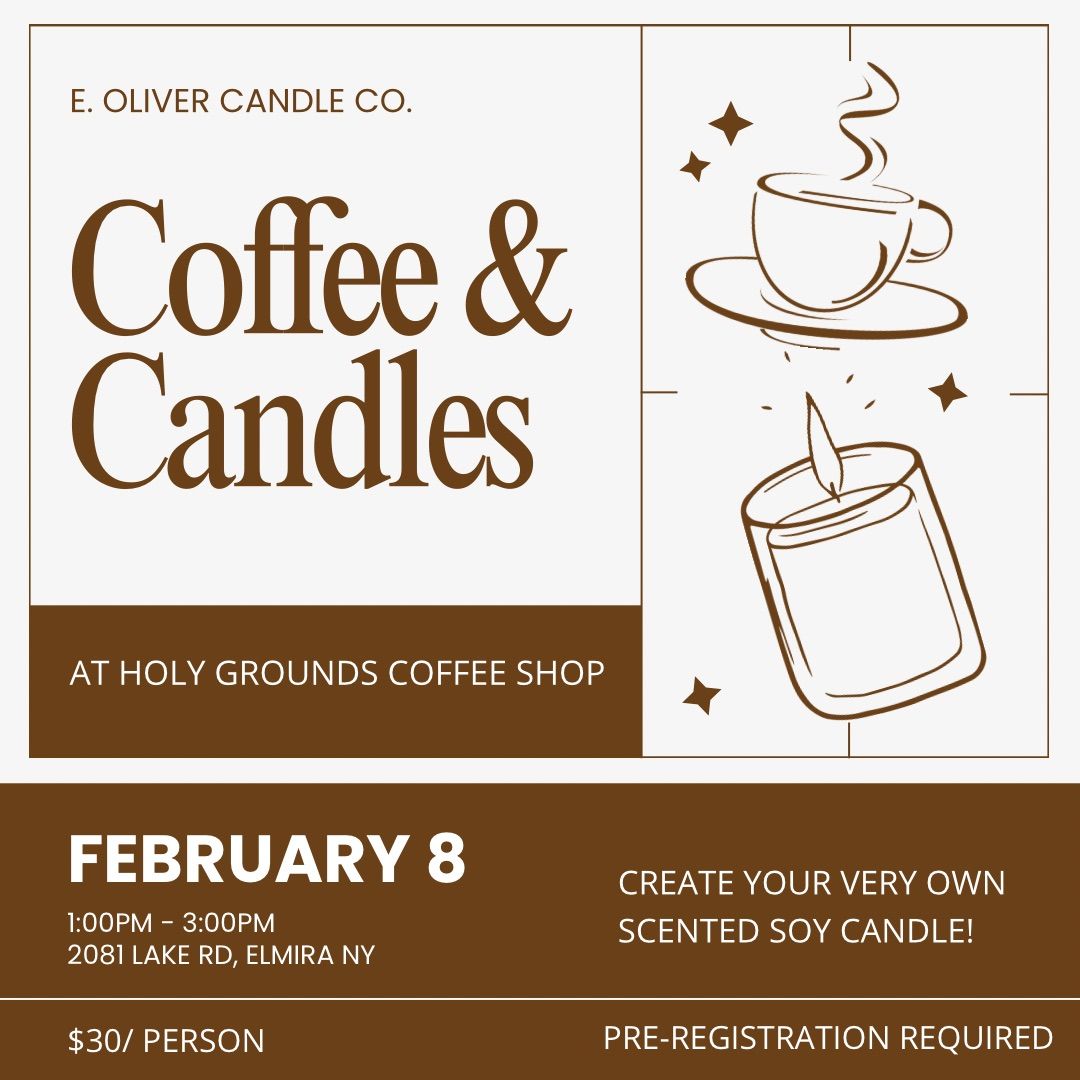 Candle Making workshop at Holy Grounds Coffee Shop