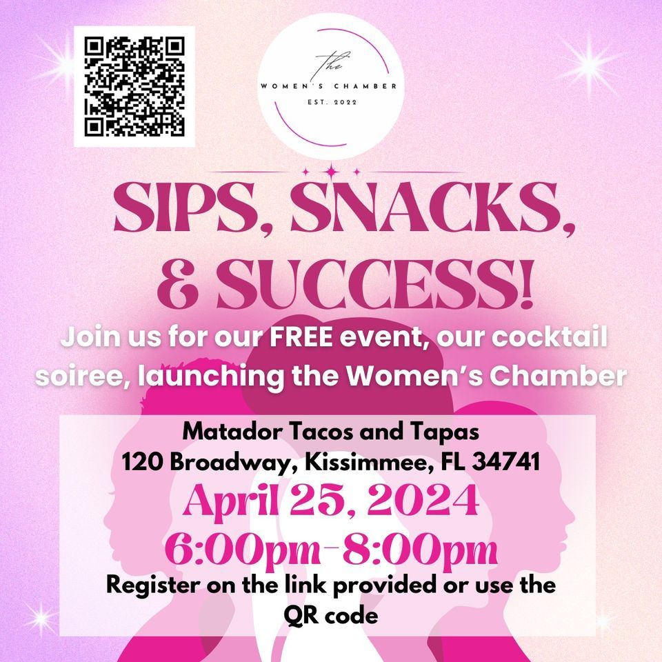 Sips, snacks, success!! (Free event!!)