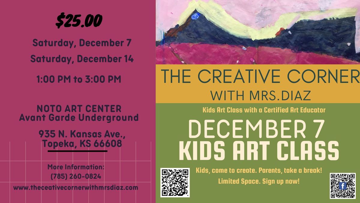 December Kids Art Classes