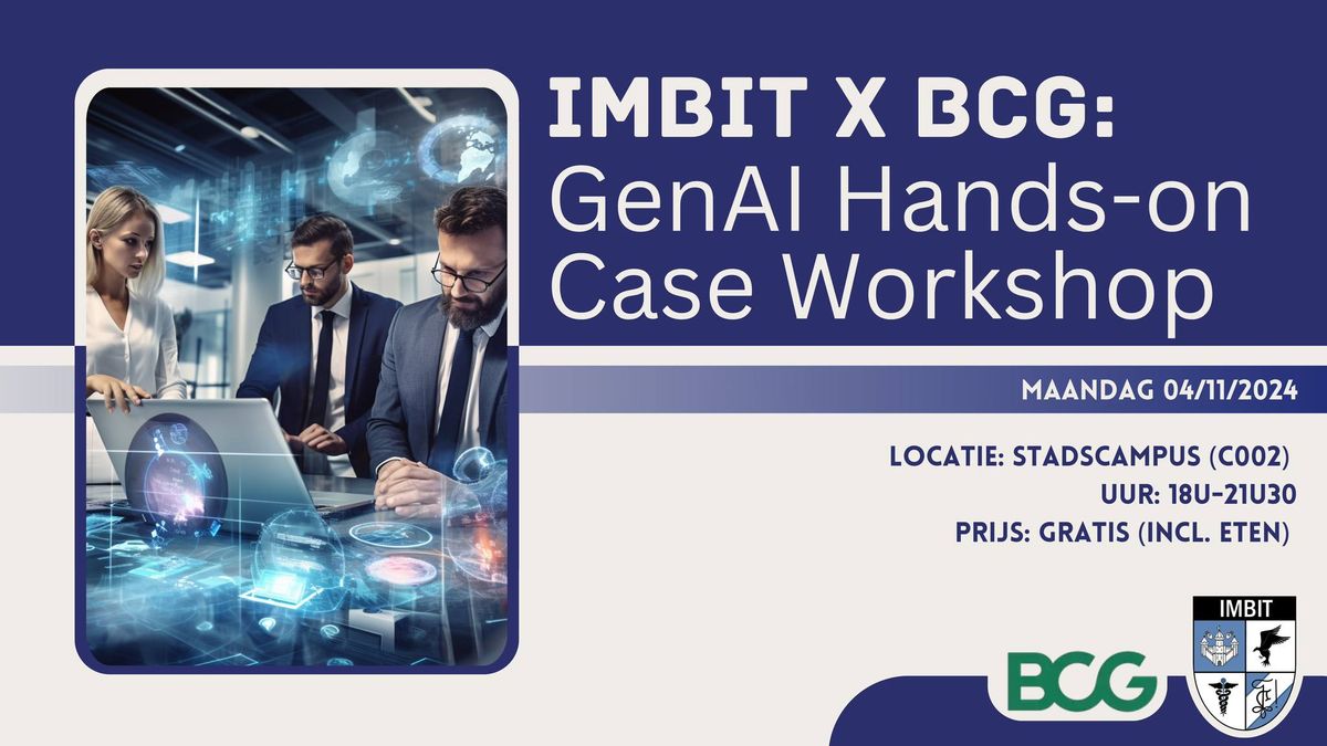 IMBIT x BCG: GenAI hands-on case workshop