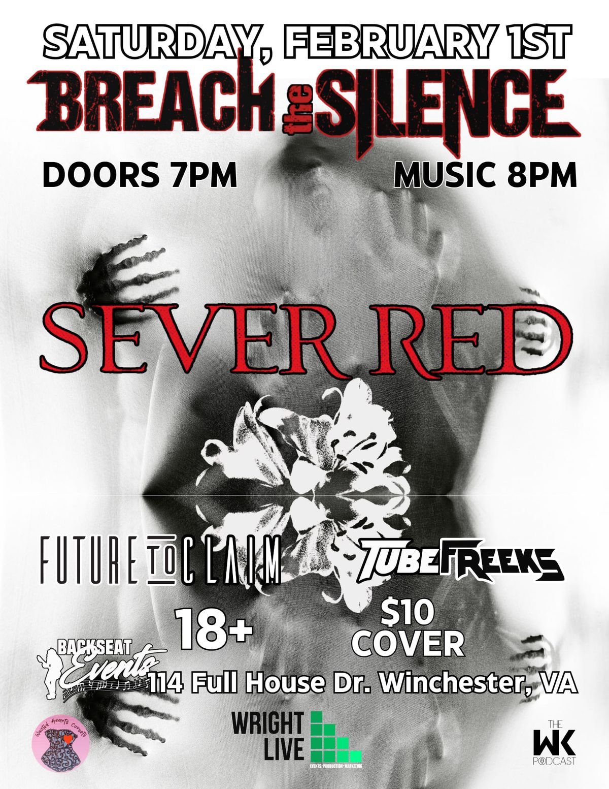 Breach The Silence, Sever Red, Future To Claim, Tubefreeks @Backseat Events