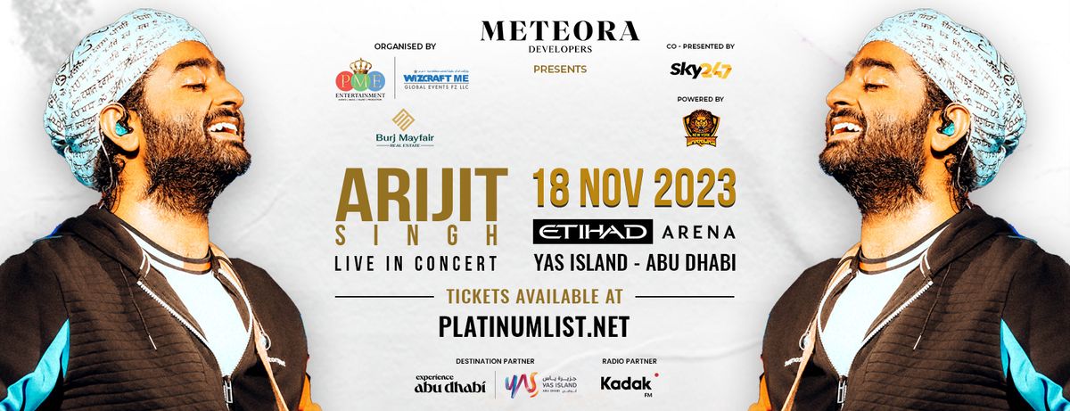 Arijit Singh Abu Dhabi Tickets