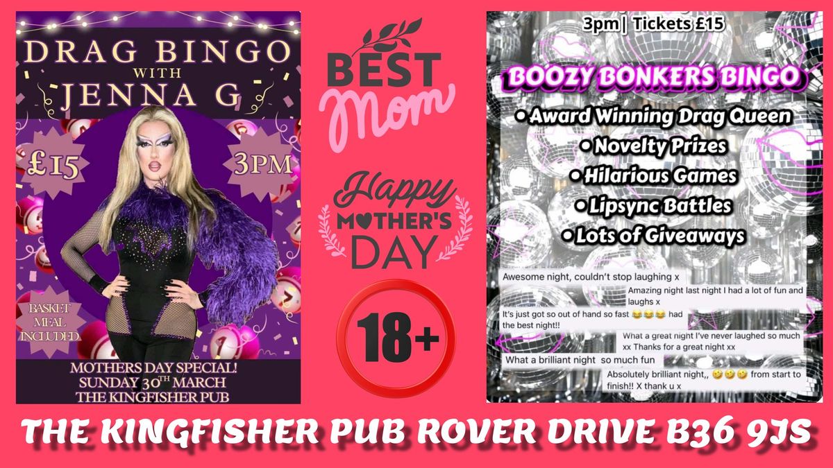 Boozy Bonkers Bingo at The Kingfisher Pub!