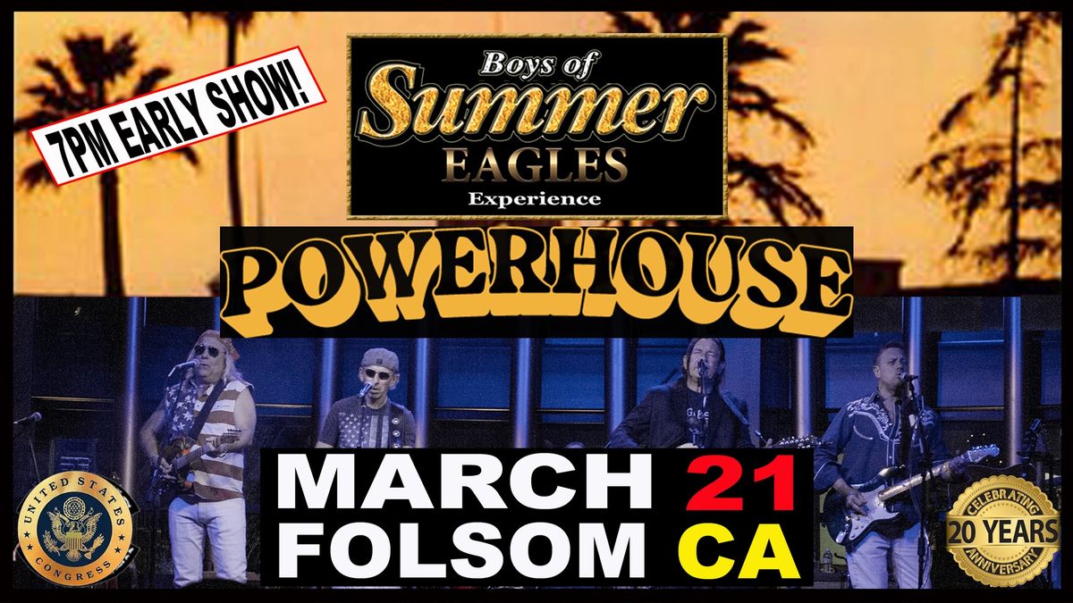 Powerhouse Pub welcomes The Ultimate Eagles Experience Boys of Summer!