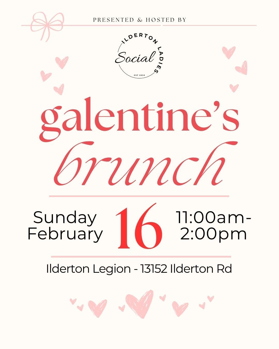 Galentine's Day Brunch | Ilderton Ladies Social 