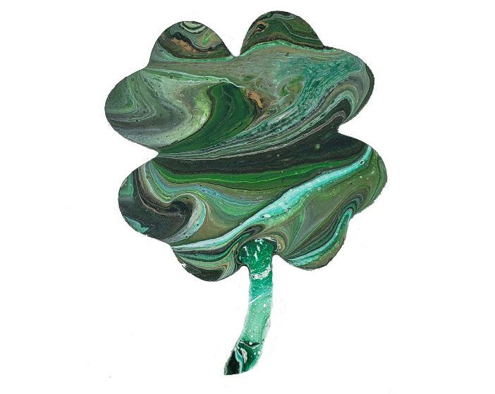 Artist's Choice: Resin OR Mosaic Art on LARGE Shamrock Wooden Cutout 