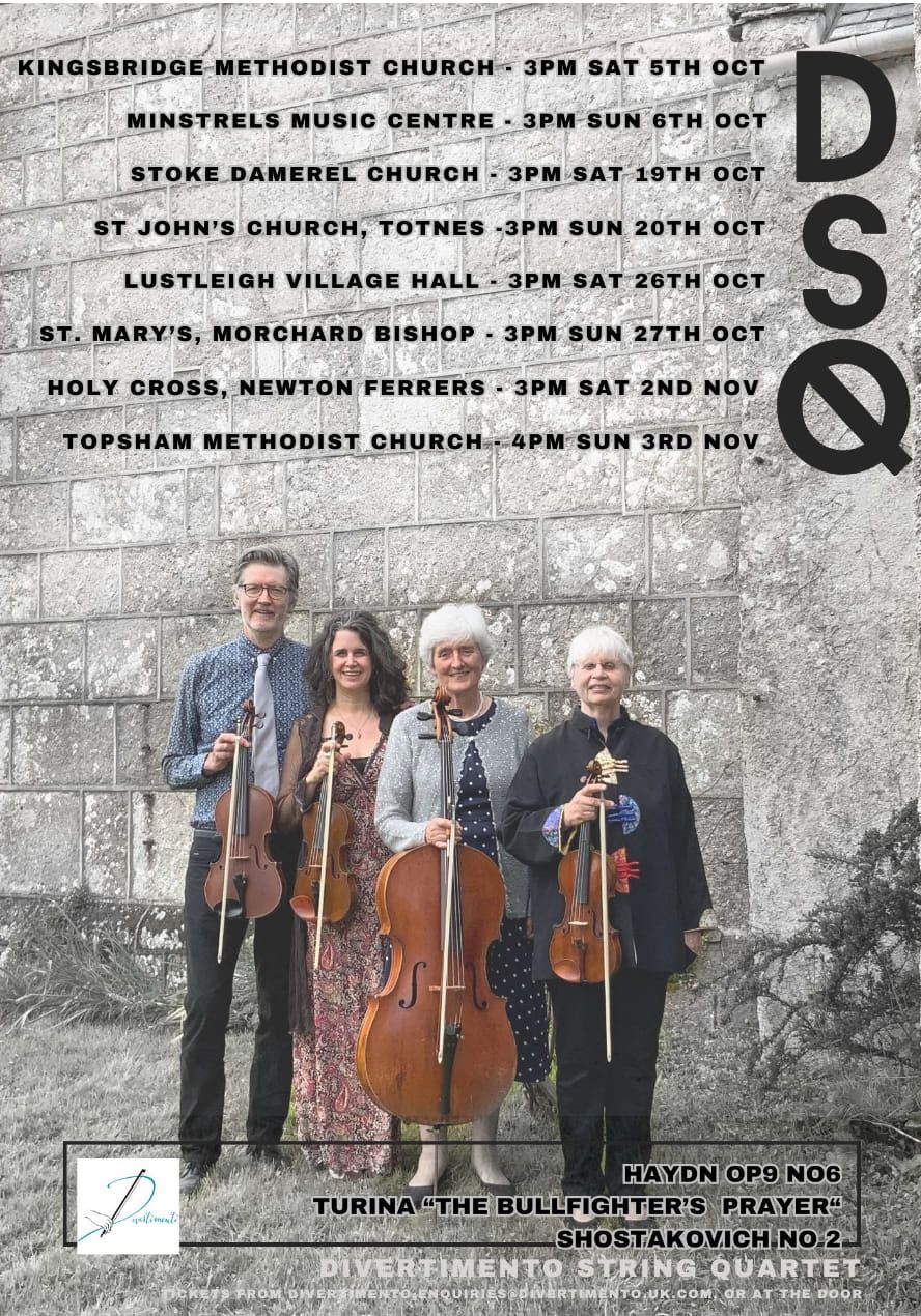 Strings quartet music by Haydn, Turina and Shostakovich