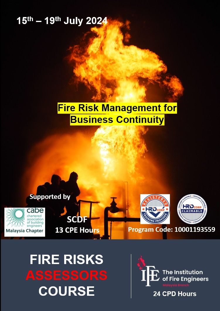 Fire Risk Assessors Course 15th \u2013 19th July 2024