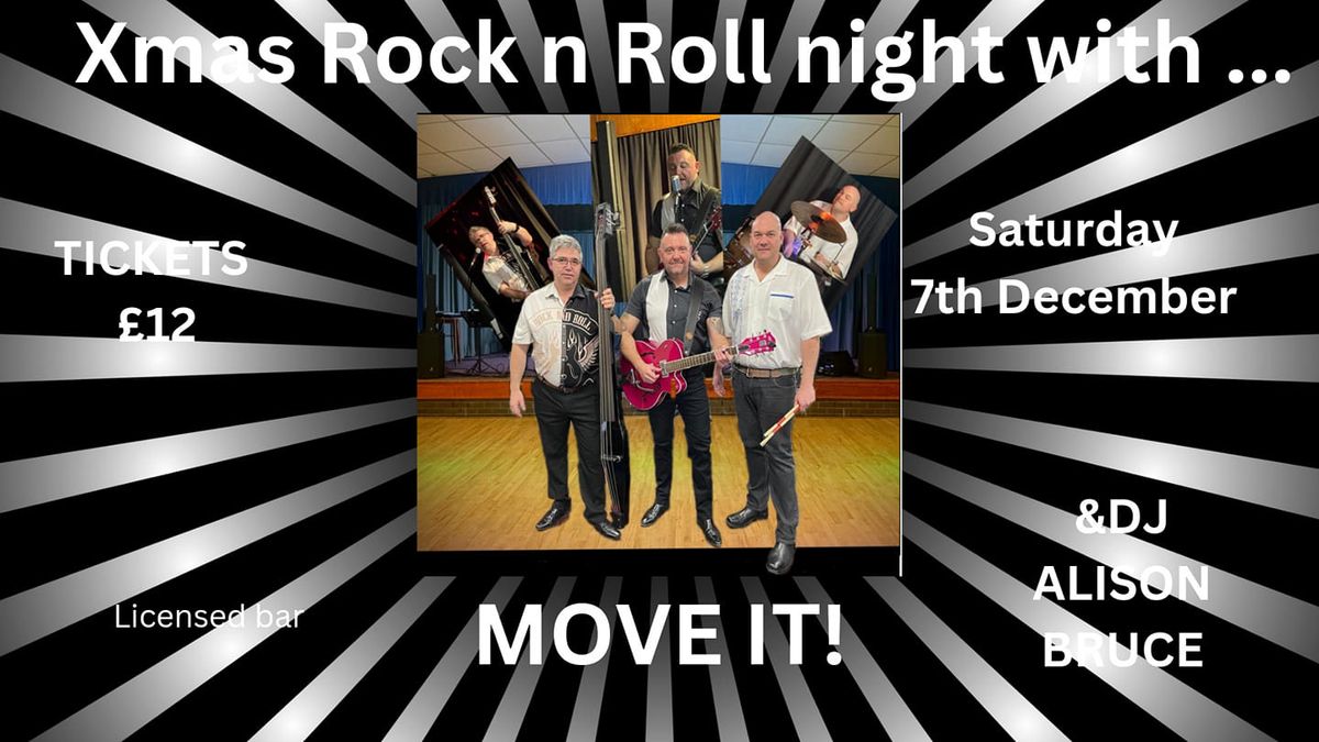 Xmas Rock n Roll night with Move it ! and DJ Alison Bruce