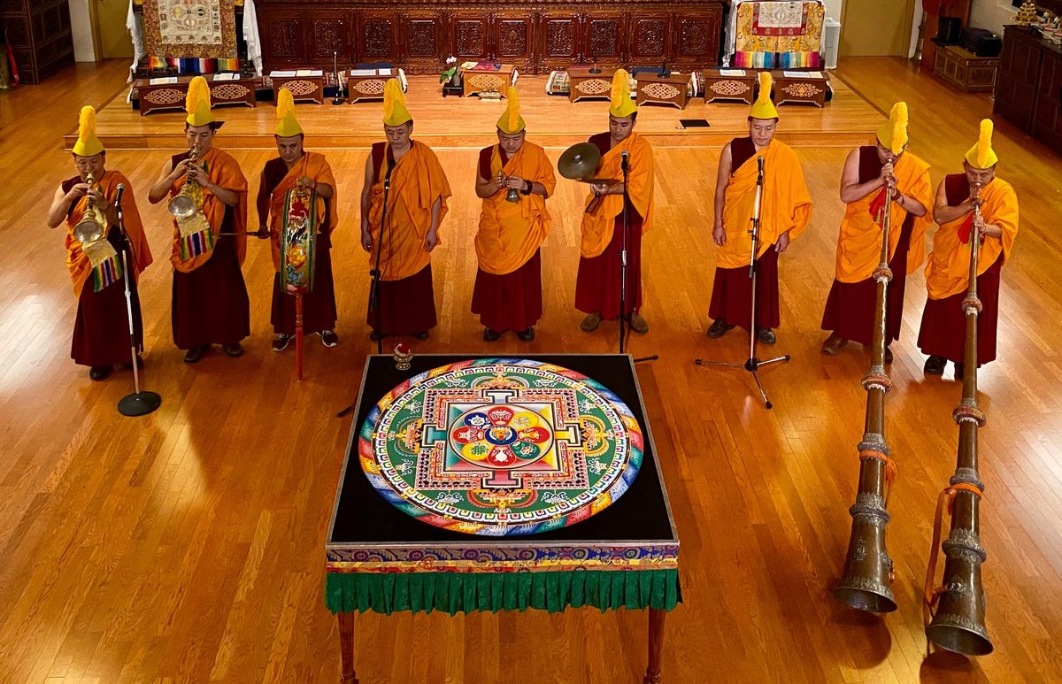 Mandala Sand Painting Closing Ceremony | Tibetan Monks of The Mystical Arts of Tibet